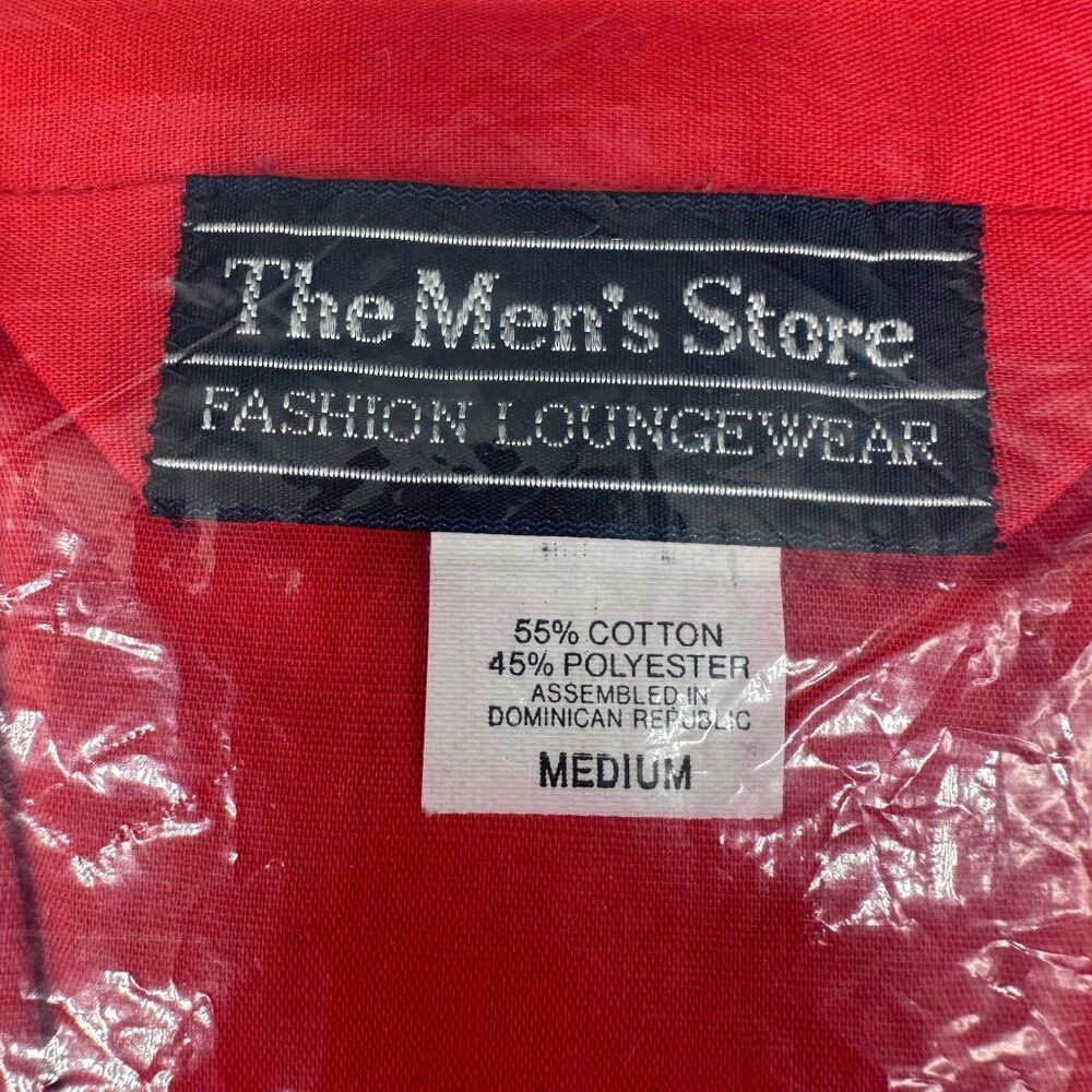 Vintage Pajama Set Medium Lounge Sleepwear Sears Mens Store Red Long Sleeve - Picture 4 of 8